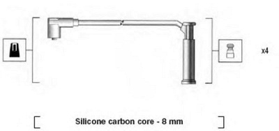 MAGNETI MARELLI 941185340786 -  Комплект проводов зажигания